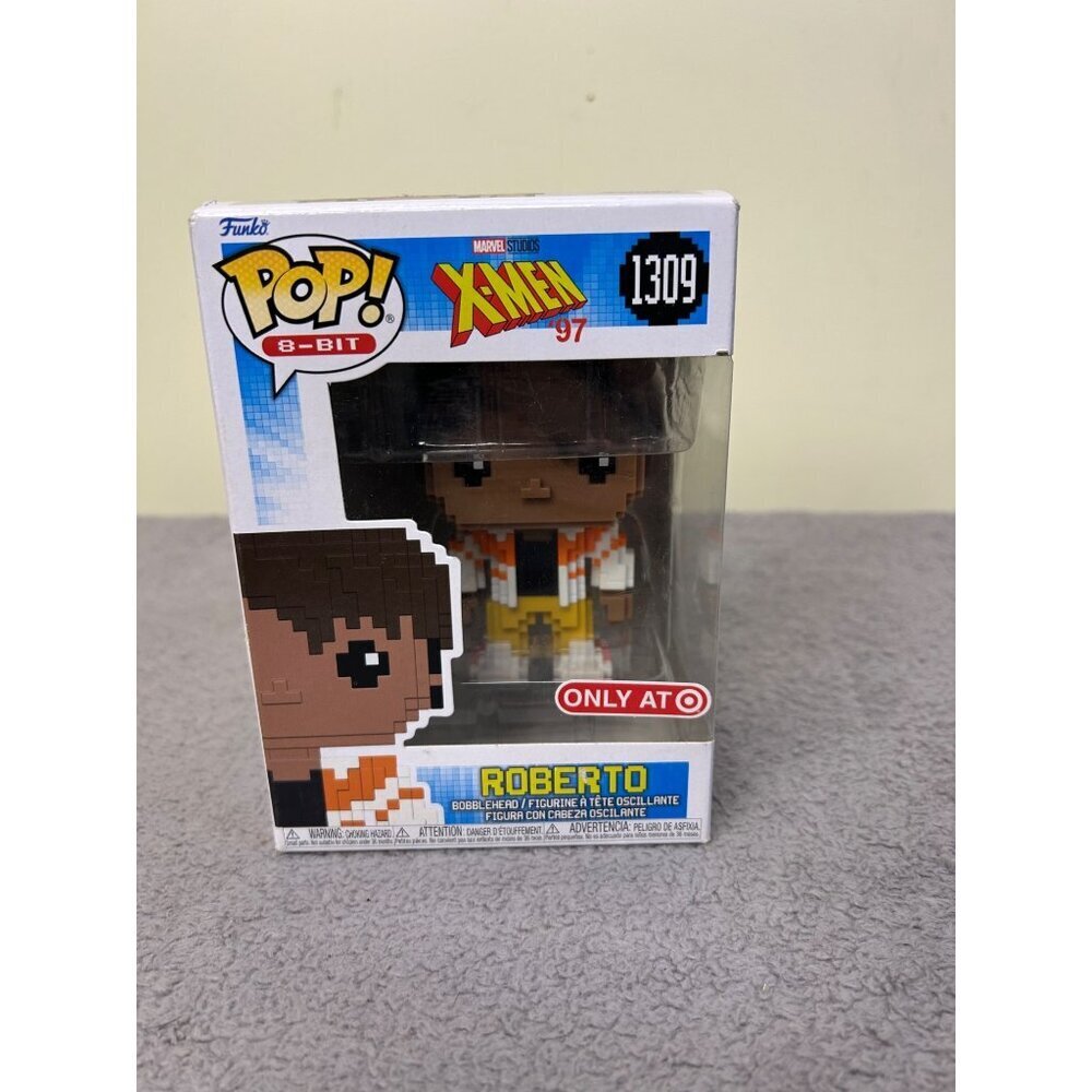Funko Pop! 8-Bit Roberto figure, number 1309 Marvel Studios' X-Men '97 series. - Picture 1 of 3